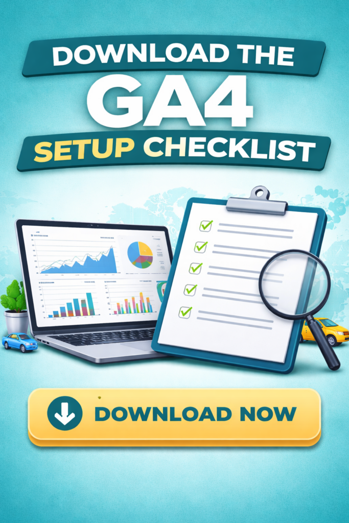 GA4 Setup checklist for dealerships